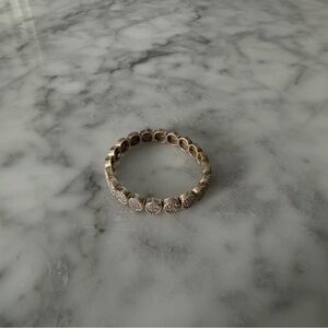 Chic Gold-Tone Bracelet with Crystal Details